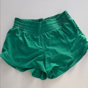 Green Lulu hotty hot Women's Athletic Shorts